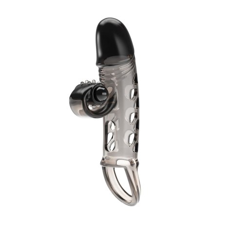 ROMANCE - Penis sleeve, TPE material,vibration, battery LR41*3, Black Baile - Boys of Toys Sp. z. o.o. (dystrybutor)