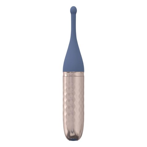 The Thrill - 10 Speed Interchangeable Vibrator - Blue SHOTS