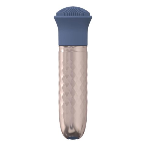 The Thrill - 10 Speed Interchangeable Vibrator - Blue SHOTS