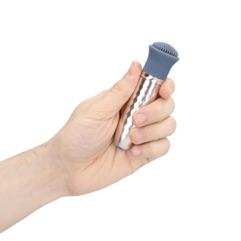 The Thrill - 10 Speed Interchangeable Vibrator - Blue SHOTS
