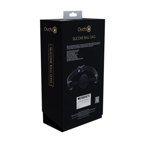 Venice Collection - Silicone Ball Gag - Black SHOTS