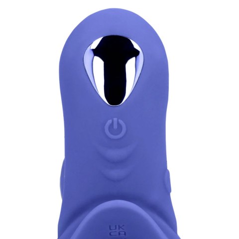 Vibrating Cockring with Clit Stimulation - Tamiya Blue SHOTS
