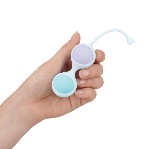 Vibrating and 5 Weight Interchangeable Kegel Kit with Remote Control - Purple Loveline