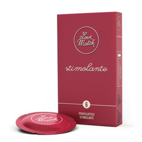 Prezerwatywy-Love Match Stimolante - 6 pcs pack Love Match - TOPTALIA SRL