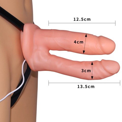 Strap on wibrujący Lovetoy do podwójnej penetracji Lovetoy