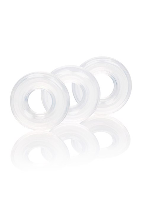 3 Stacker Rings Transparent CalExotics