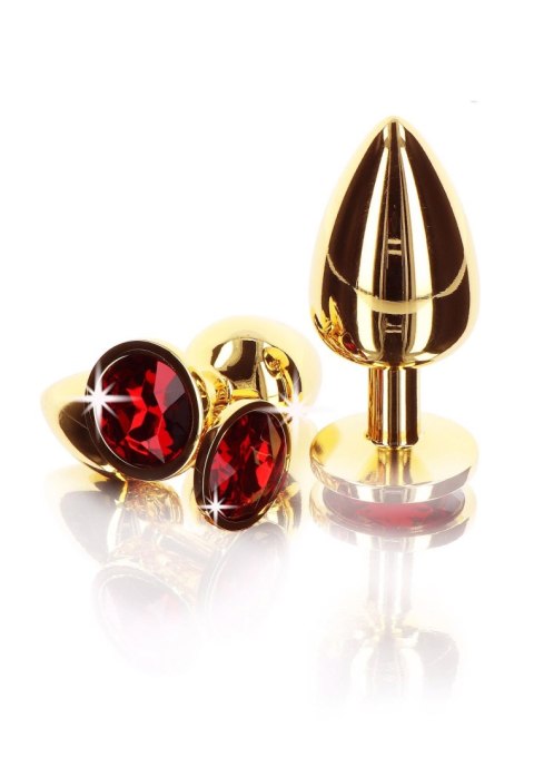 Butt Plug With Diamond Jewel S Gold SCALA