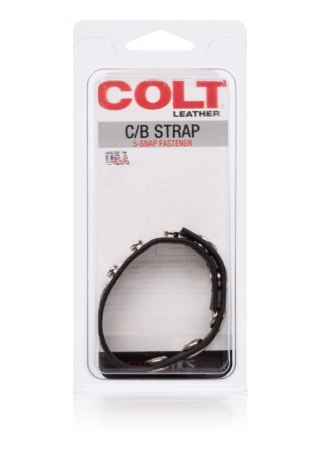 COLT Leather C/B Strap 5-snap Black SCALA