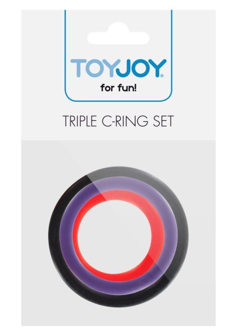 Triple Rings Multicolor 3pcs Multicolor SCALA