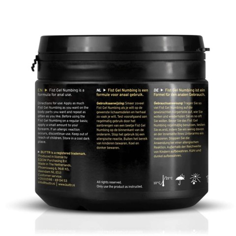 BUTTR - Fisting Gel Numbing - 500 ml ONE-DC B.V.