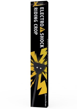 Electro Shock Riding Crop Black Hidden Desire