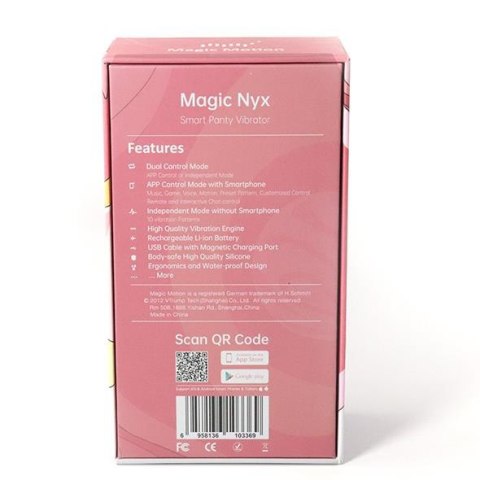 Magic Motion - Nyx Smart Panty Vibrator Eropartner - INTERSLASH B.V.