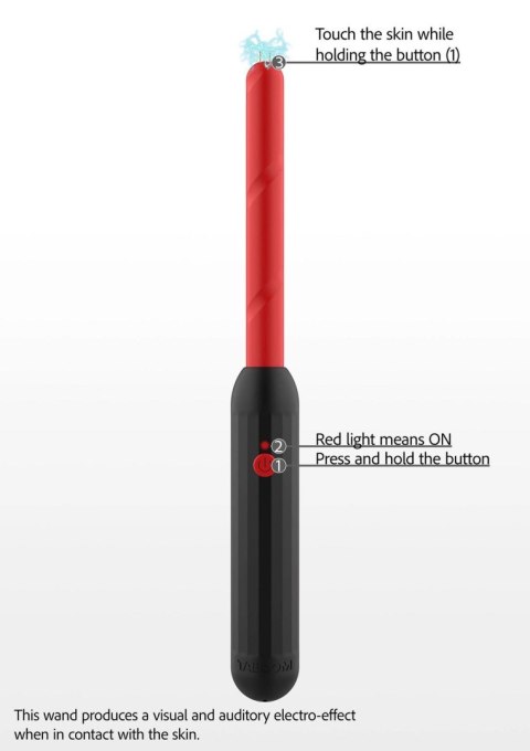 Prick Stick Electro Shock Wand Black Taboom
