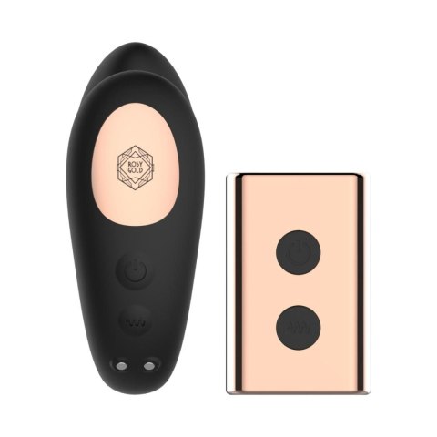 Rosy Gold - C-Shape Vibrator with Luxury Charging Case - Black ONE-DC B.V.