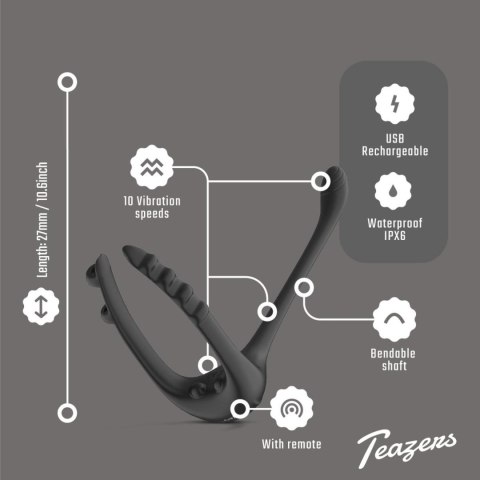 Teazers Triple Prostate Vibrator with Remote ONE-DC B.V.