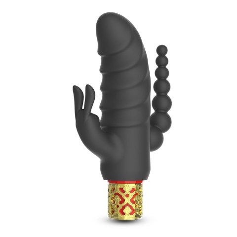 Mini wibrator Crushious Romanov z silikonową nakładką 13 cm Crushious
