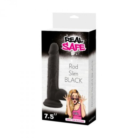 Dildo-Fallo realistico real safe rod slim black MSX Distribution S.r.l.