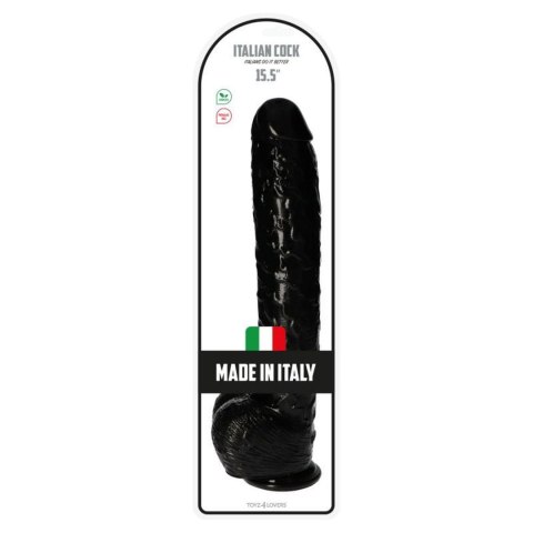 Dildo-Italian Cock 15,5""Black MSX Distribution S.r.l.