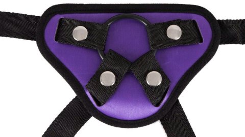 Uprząż do strap on You2Toys z trzema pierścieniami fioletowo czarna You2Toys