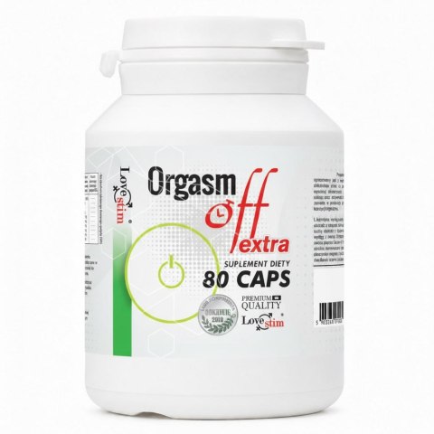 LOVESTIM ORGASM OFF EXTRA 80 KAPSUŁEK SUPLEMENT DIETY DLA MĘŻCZYZN LoveStim