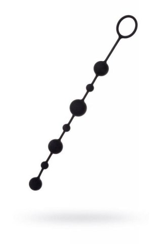 Anal beads Toyfa A-toys Coron, with balls, silicone, black, 35,9 cm Boss of toys