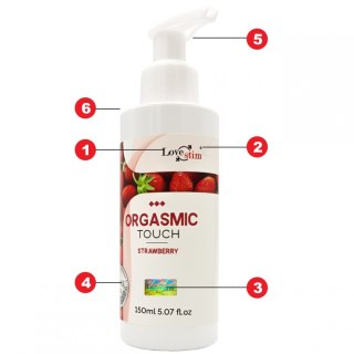 ORGASMIC TOUCH Orgazmowy żel do masażu i stymulacji STRAWBERRY 150m LoveStim