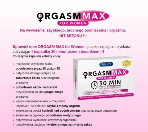OrgasmMax for Women-2 kapsułki Boss of toys